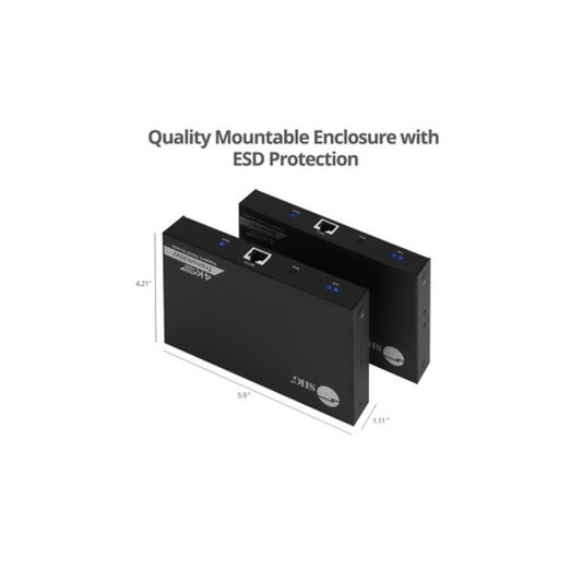 SIIG 4k60hz Hdr Hdmi Kvm Extender With S/pdif. (CEH27811S1)