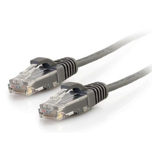 C2G 12ft Cat6a Gray Slim Ethernet (C2G30121)