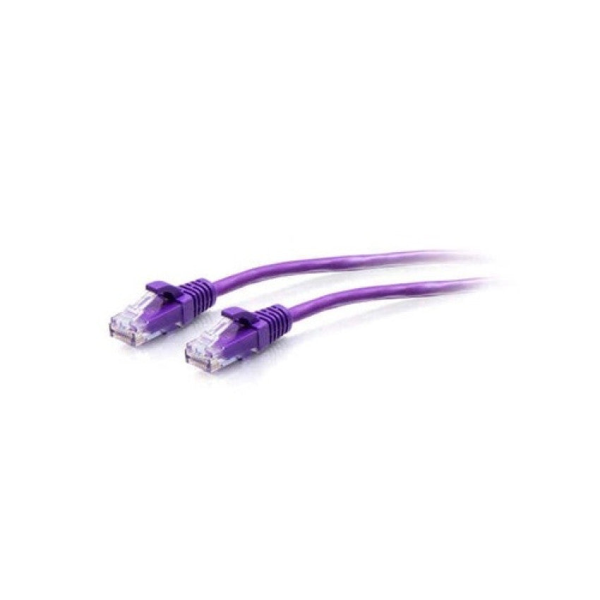 C2G 7ft Cat6a Purple Slim Ethernet (C2G30191)