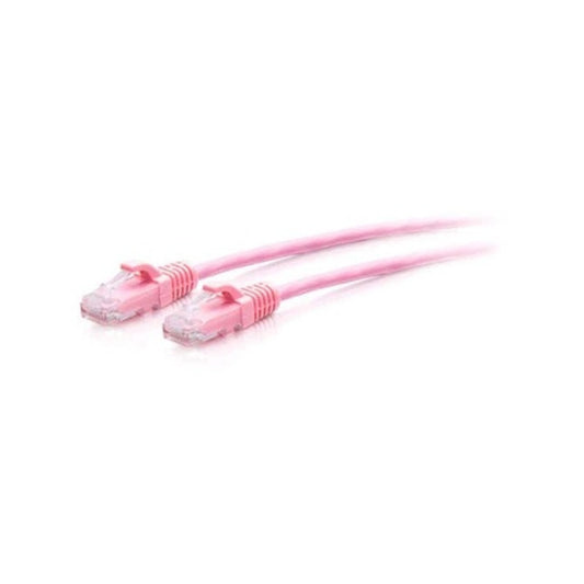 C2G 10ft Cat6a Pink Slim Ethernet (C2G30199)