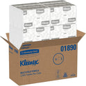 Kleenex Multi-Fold Paper Towels, 1-Ply, 9.2 x 9.4, White, 150/Pack, 16 Packs/Carton (01890)