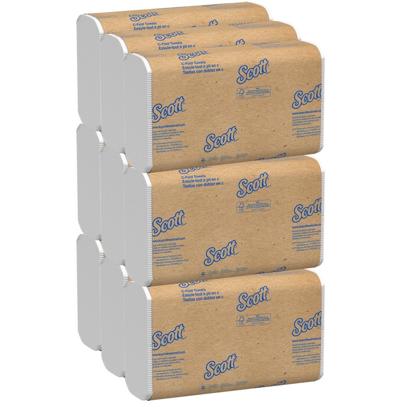 Scott Multi-Fold Towels, Absorbency Pockets, 1-Ply, 9.2 x 9.4, White, 250 Sheets/Pack (03650)