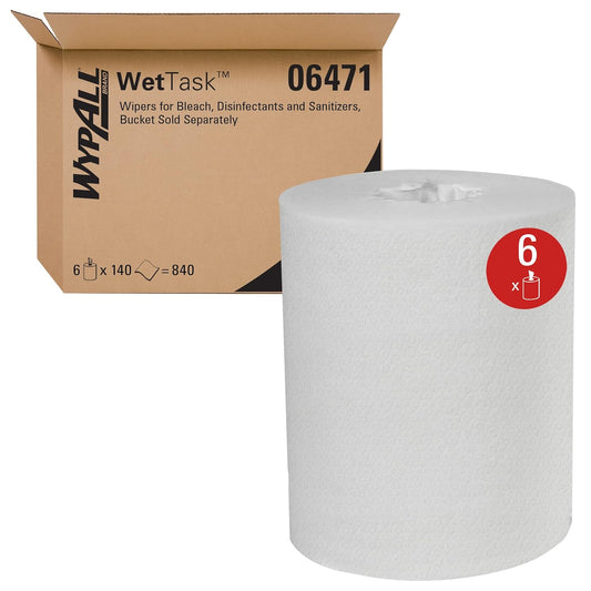 WypAll Critical Clean WetTask Wipers for Bleach, Disinfectants, and Sanitizers (06471)