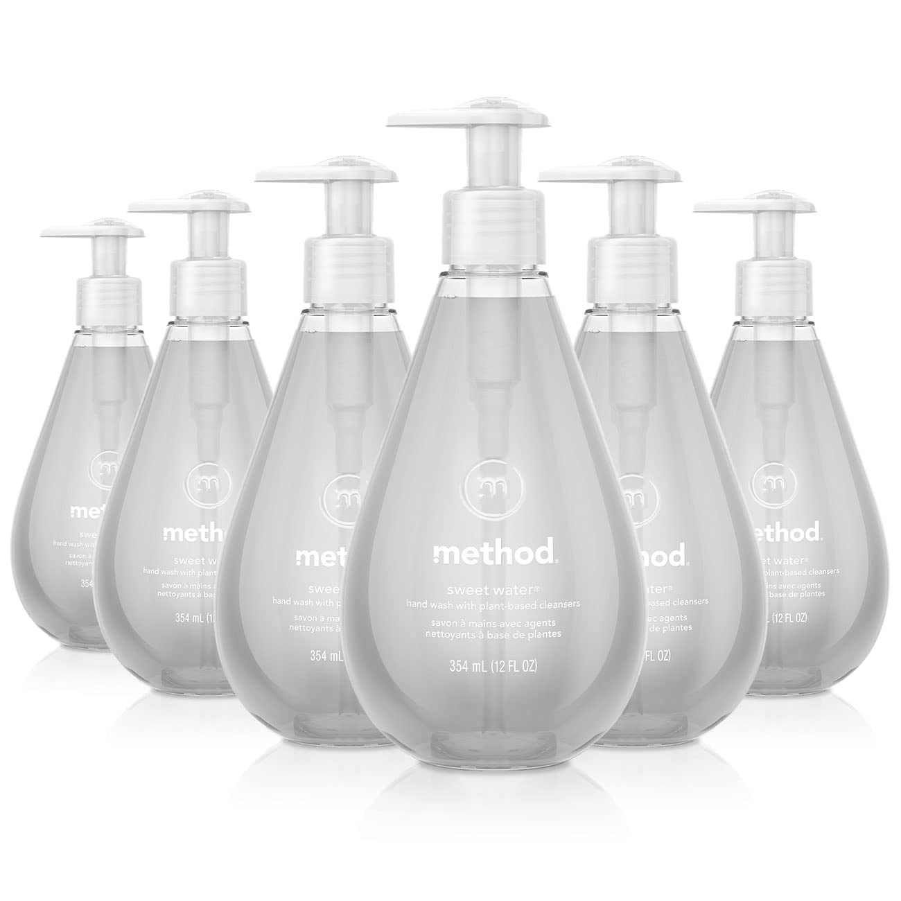 Method Gel Hand Wash, Sweet Water Scent, 12 oz, 6/Carton (00034CT)