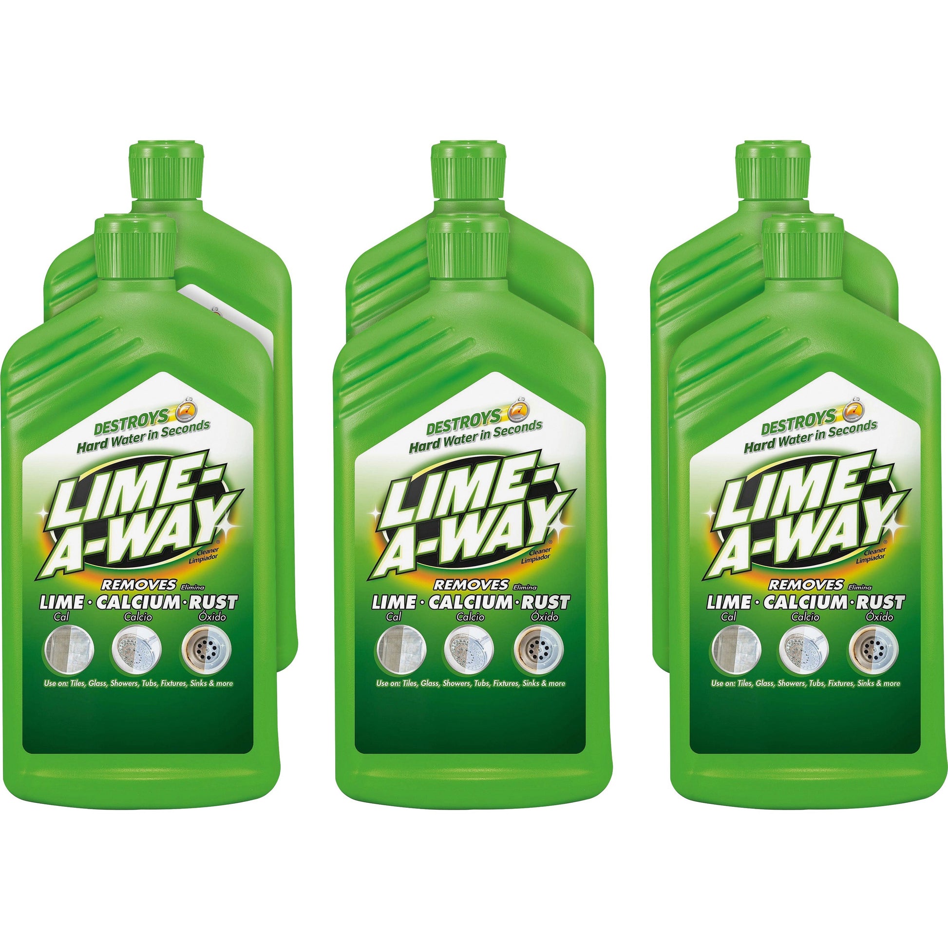 LIME-A-WAY Lime, Calcium and Rust Remover, 28 oz Bottle, 6/Carton (87000CT)