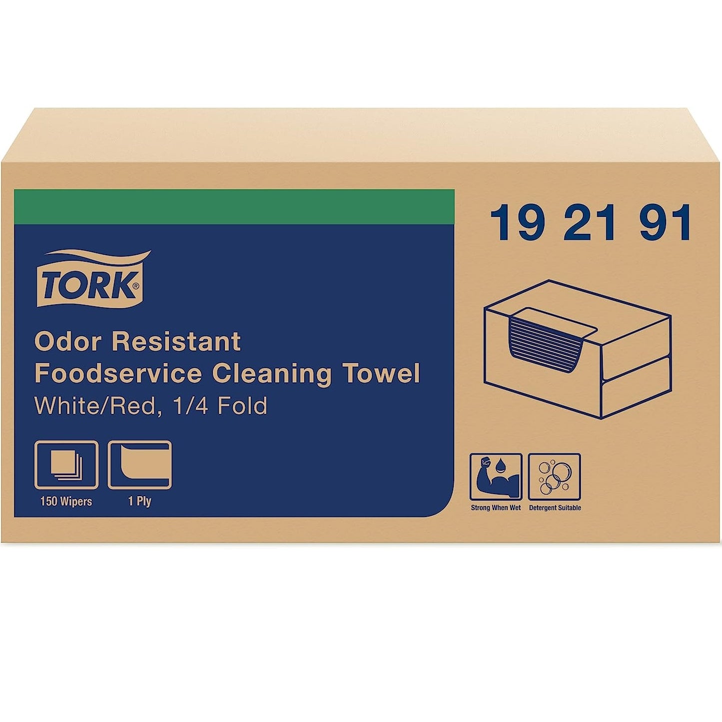 Tork Foodservice Cloth, 13 x 24, White, 150/Carton (192191)