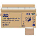 Tork Xpressnap Fit Interfold Dispenser Napkins, 1-Ply, 6.5 x 8.39, White, 240/Pack, 36 Packs/Carton (DX500)