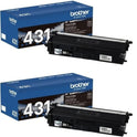 Brother TN431BK Toner, 3,000 Page-Yield, Black - 2 Pack