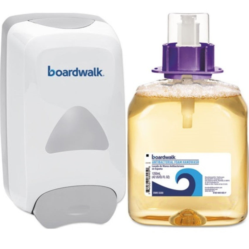 Boardwalk Soap Dispenser & Foam Antibacterial Handwash Bundle