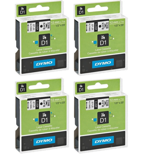 DYMO D1 High-Performance Polyester Removable Label Tape, 0.5 - 4 Pack