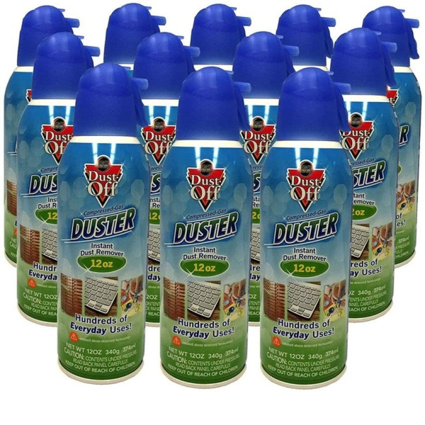 Dust-Off Disposable Compressed Air Duster, 12 oz Can (DPSXL12) - 12 Pack