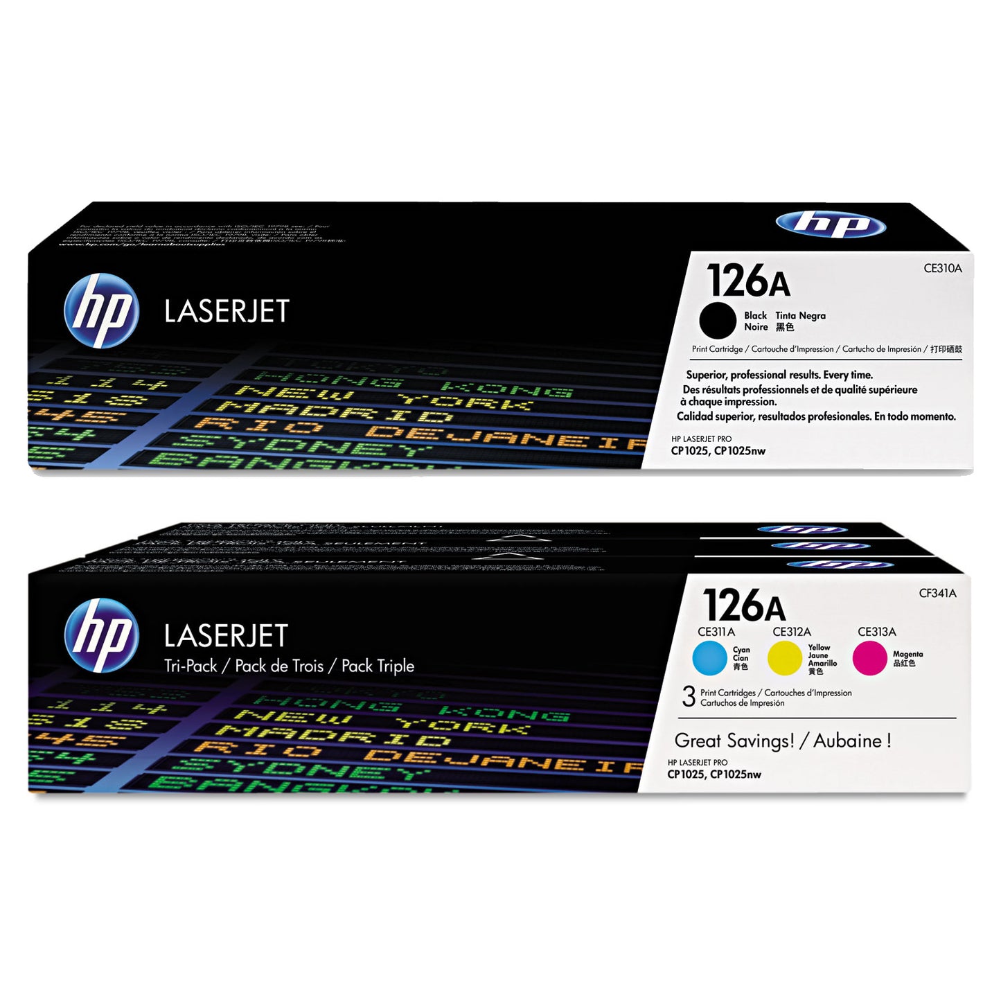 HP 126A Toner Cartridge Bundle