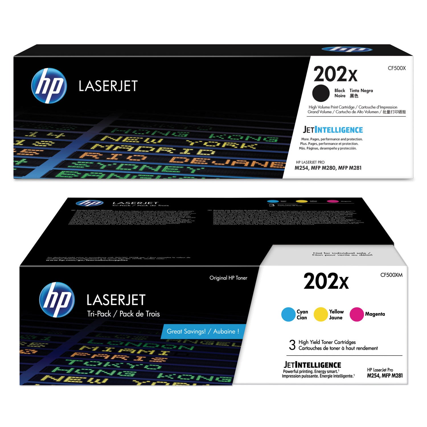 HP 202X Toner Cartridge Set