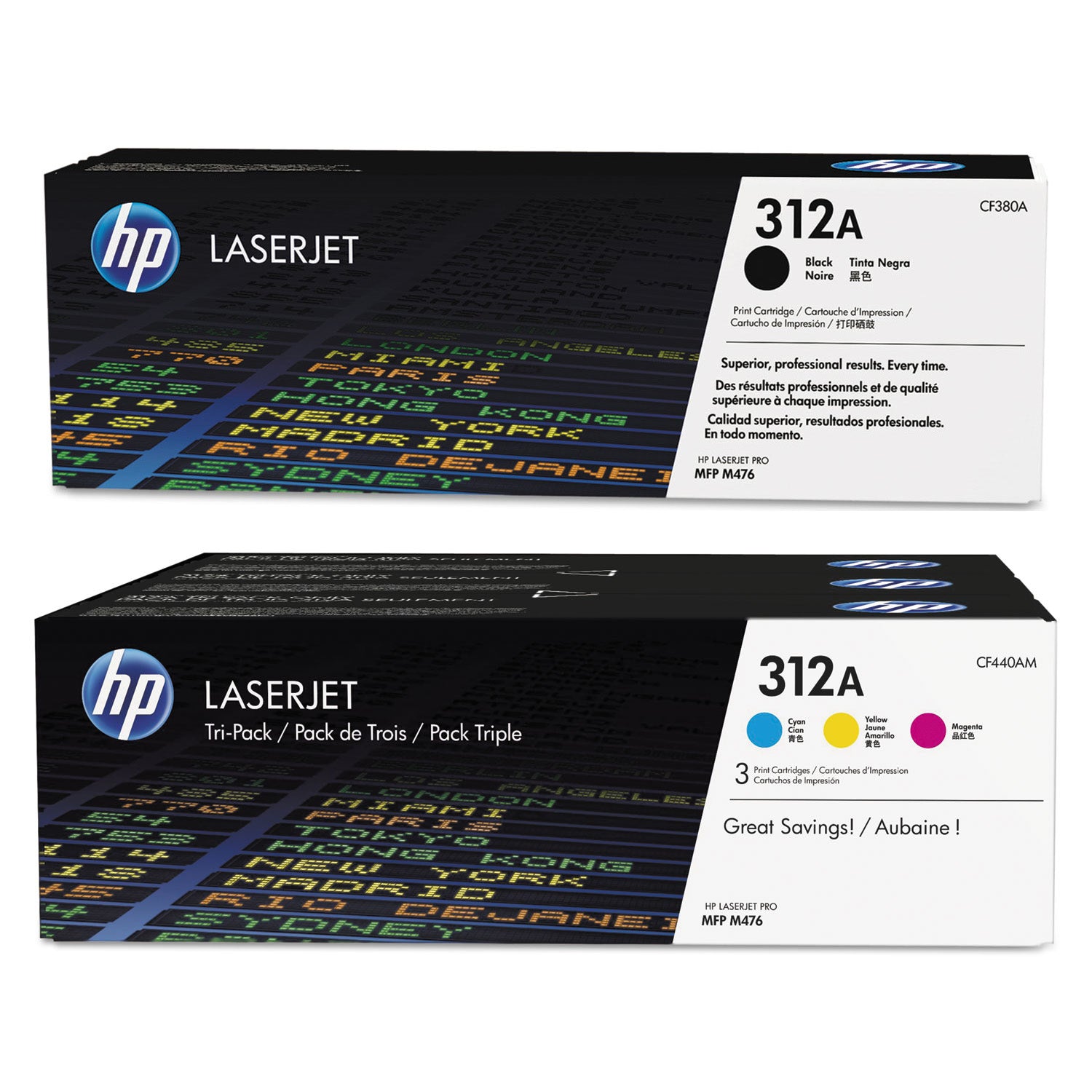 HP 312A Toner Cartridge Bundle