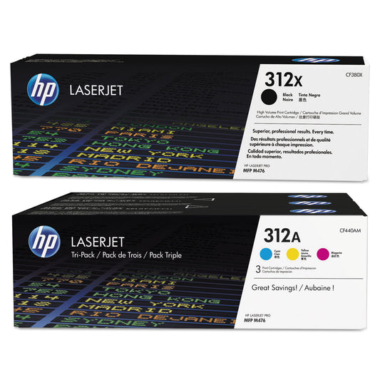HP 312X Toner Cartridge Bundle