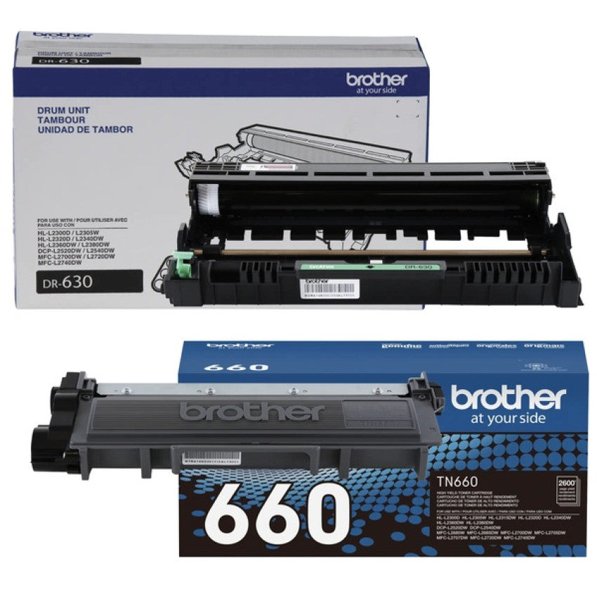 Brother High-yield TN660 and Drum Unit DR630 Bundle